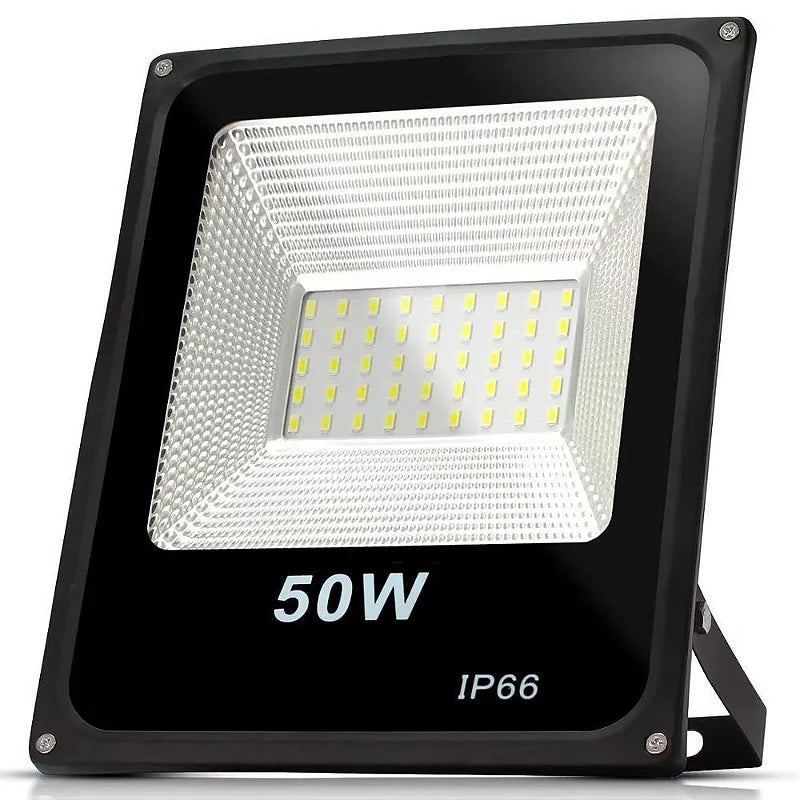 Refletor LED Holofote Slim 50W IP66 Luz Branca Externa