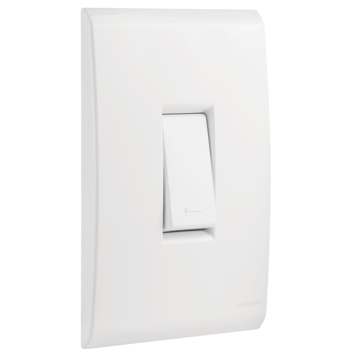 Conjunto 1 Interruptor Simples 4x2 com Placa Branca