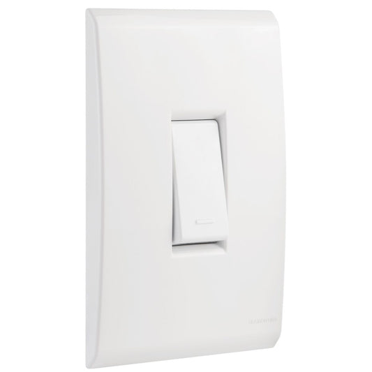 Conjunto 1 Interruptor Simples 4x2 com Placa Branca