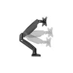 Suporte De Mesa Para Monitor 13 A 27 Tri-Articulado Com Inclinação E Pistão Giratório Mt Uno Multivisão