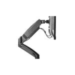 Suporte De Mesa Para Monitor 13 A 27 Tri-Articulado Com Inclinação E Pistão Giratório Mt Uno Multivisão