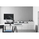 Suporte De Mesa Para Monitor 13 A 27 Tri-Articulado Com Inclinação E Pistão Giratório Mt Uno Multivisão
