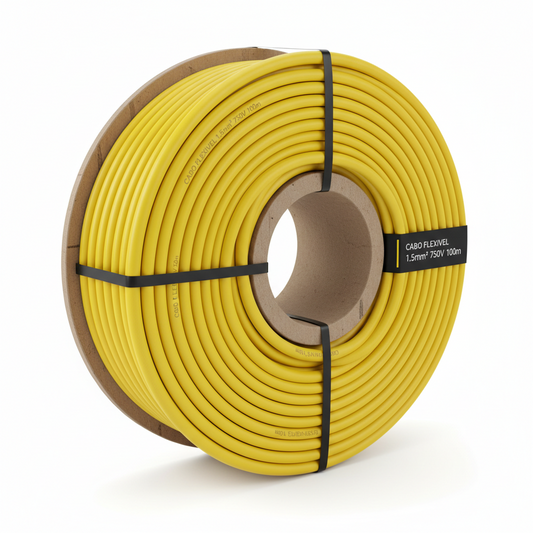 Cabo Flexível 1,5mm² 750V Rolo com 100 Metros