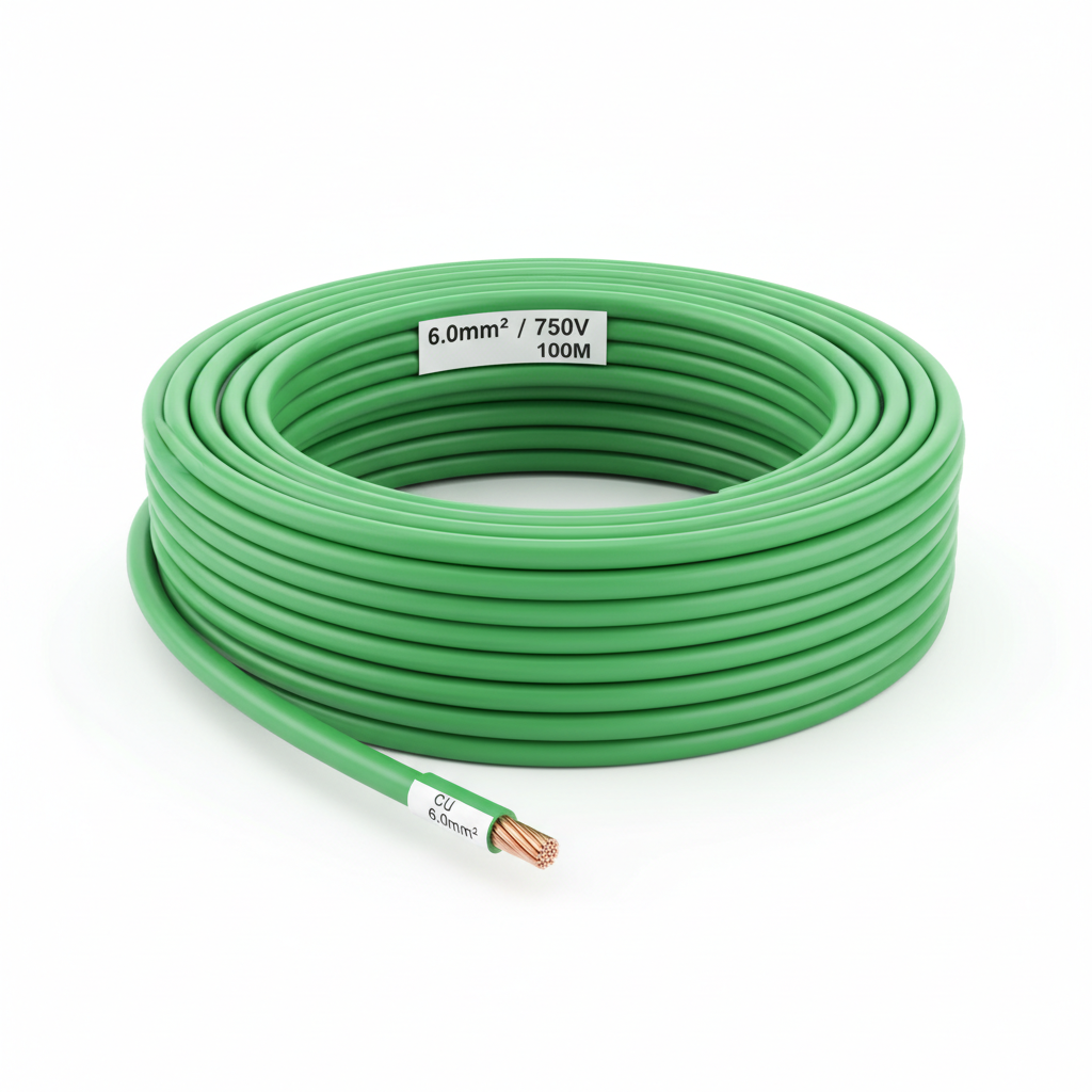 Cabo Flexível 6,0mm² 750V Rolo com 100 Metros