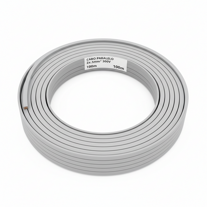 Cabo Paralelo 2x2,5mm² 300V Rolo com 100 Metros