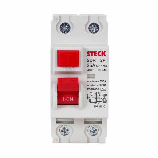 Interruptor Diferencial Residual (DR) Bipolar 25A - 30mA
