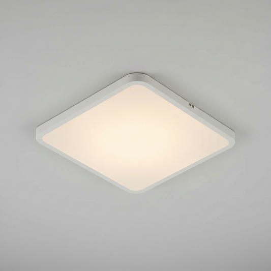 Lustre Plafon Sobrepor LED 32W Quadrado Luz Neutra